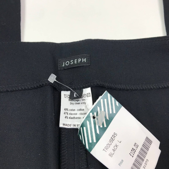 Joseph black trouser pants sz l - Picture 3 of 6